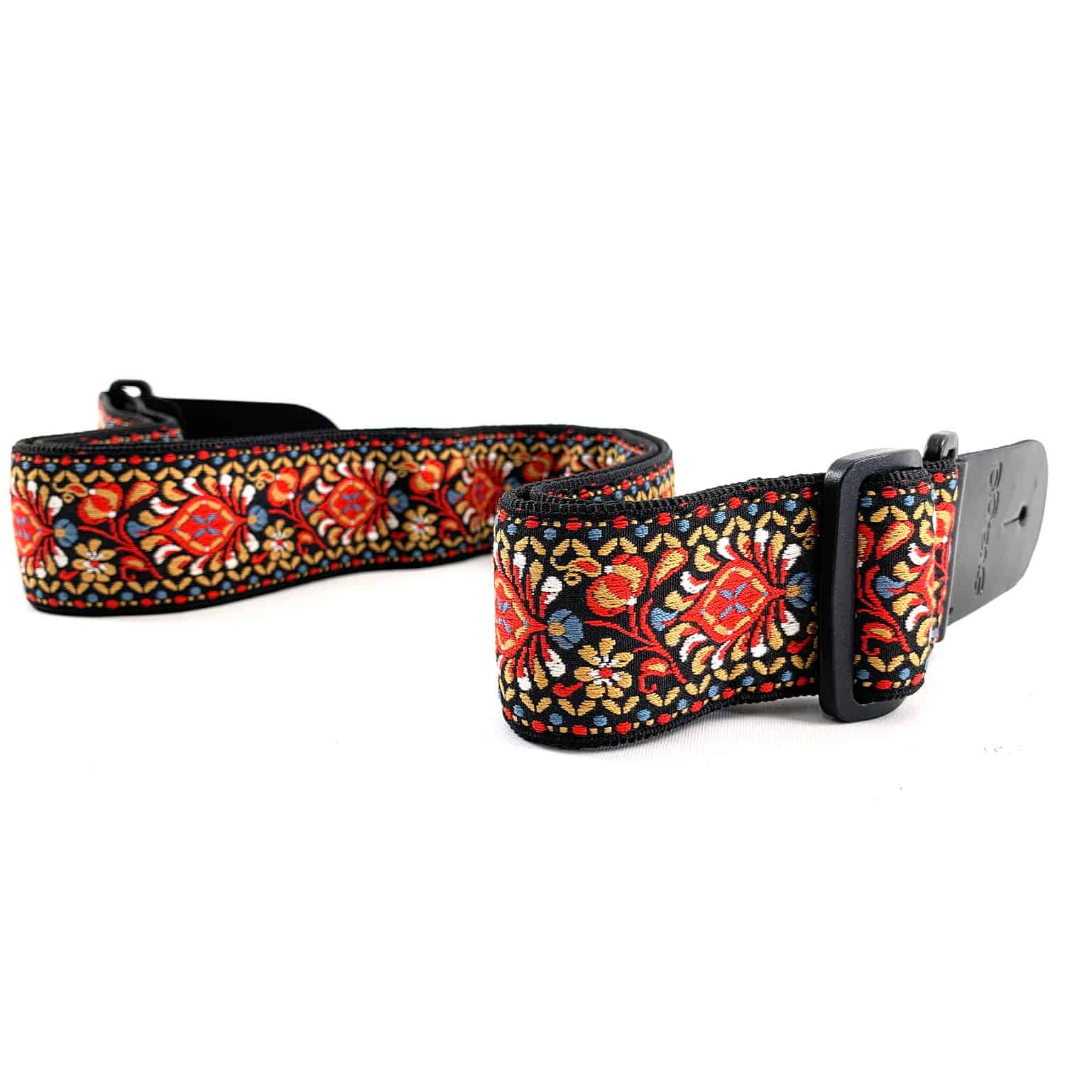 STAGG WOVEN JIMI PSYCHEDELIC Red kitarahihna